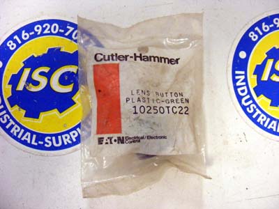 <b>Cutler-Hammer - </b>10250TC22 Green Plastic Lens Button